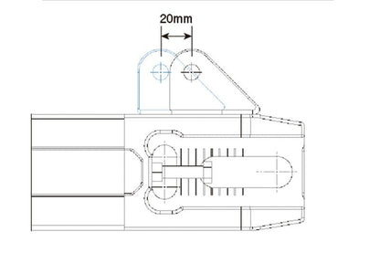 モノコックスイングアーム PMC x GILD design サスペンションマウントSTD（465mm） 465mm 1セット