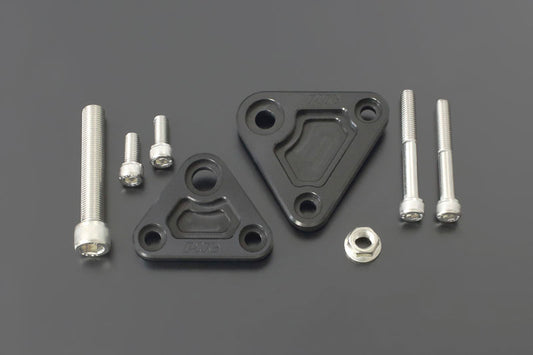 BILLET エンジンマウントシリーズ フロントマウントセット ブラック Z1/Z2 Z750D1 Z750FX Z1000A1/2 Z1000MK2 Z1R-1/2