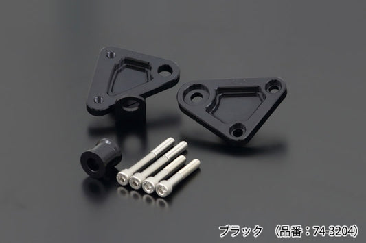 フロント＆リアエンジンマウントセット ブラック Z1000R