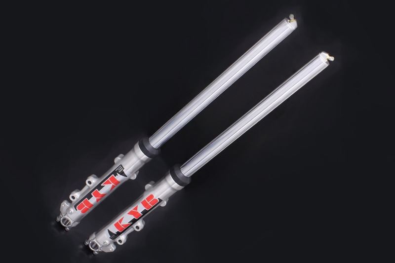 フロントフォーク＆トリプルクランプASSY (Z1/Z2・シルバーフォーク） KYB36KZ Z1/Z2