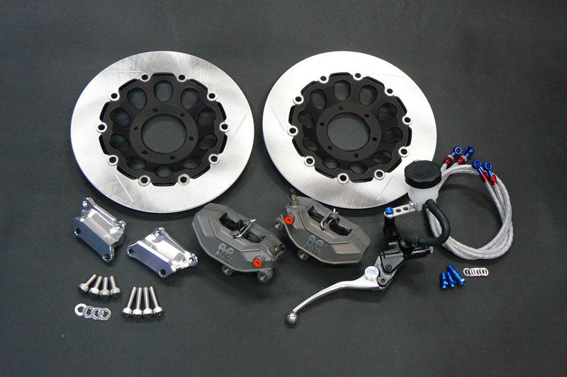 CP5569フロントフローティングブレーキキット(ホールデザイン/ブラック) シングルディスク 320φ 1式