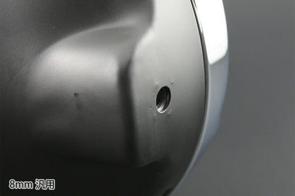 Headlight Rim & Case Set, Black Headlight Case with 8mm Universal Case