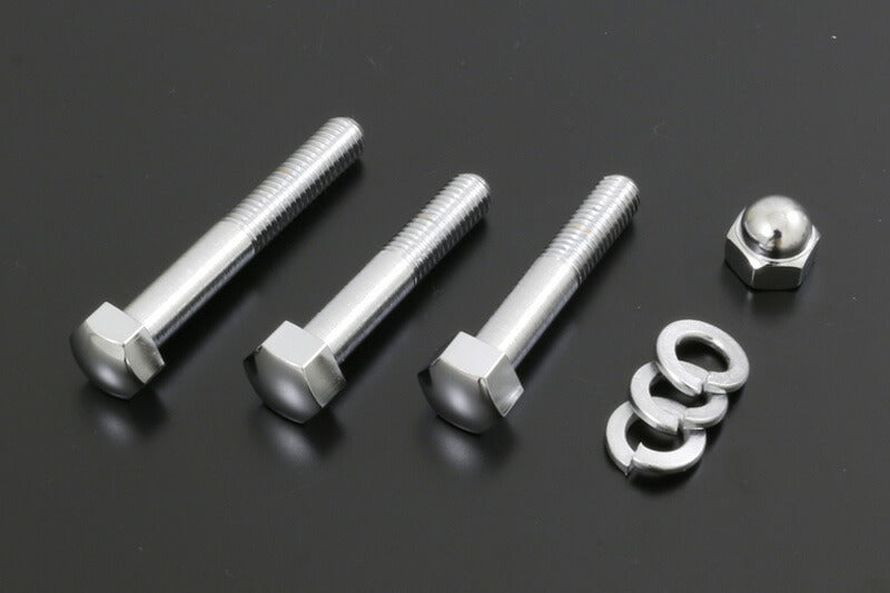 クロームメッキステムマウントボルト トップブリッジヘキサゴンボルトセット Z1/Z2 Z750-1000 Z750FX1/Z1000MK2 Z1R-1