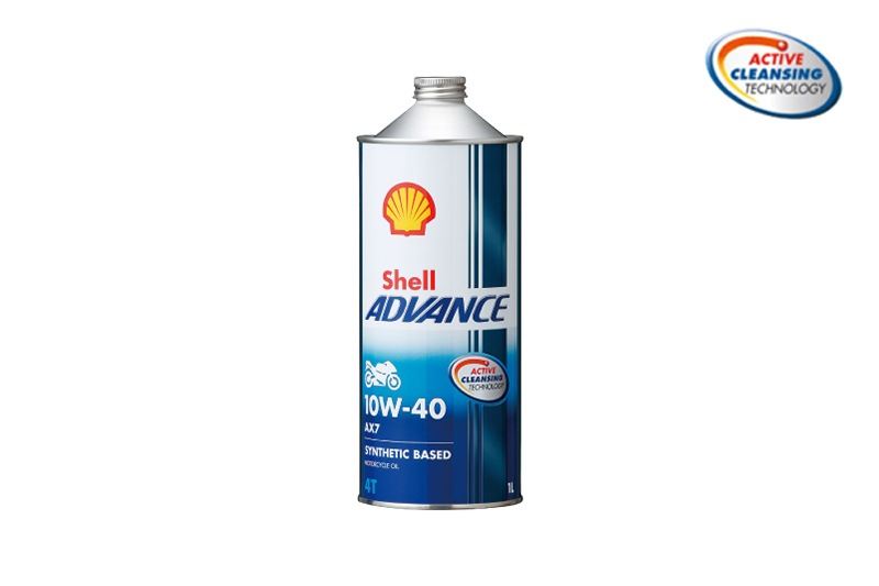 Shell ADVANCE 4T AX7 10W-40 1L 半化学合成油 1本