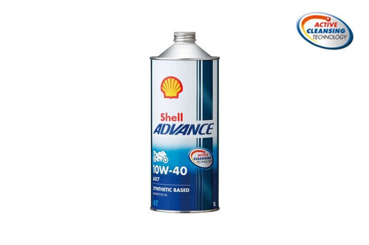 Shell ADVANCE 4T AX7 10W-40 1L 半化学合成油 1本