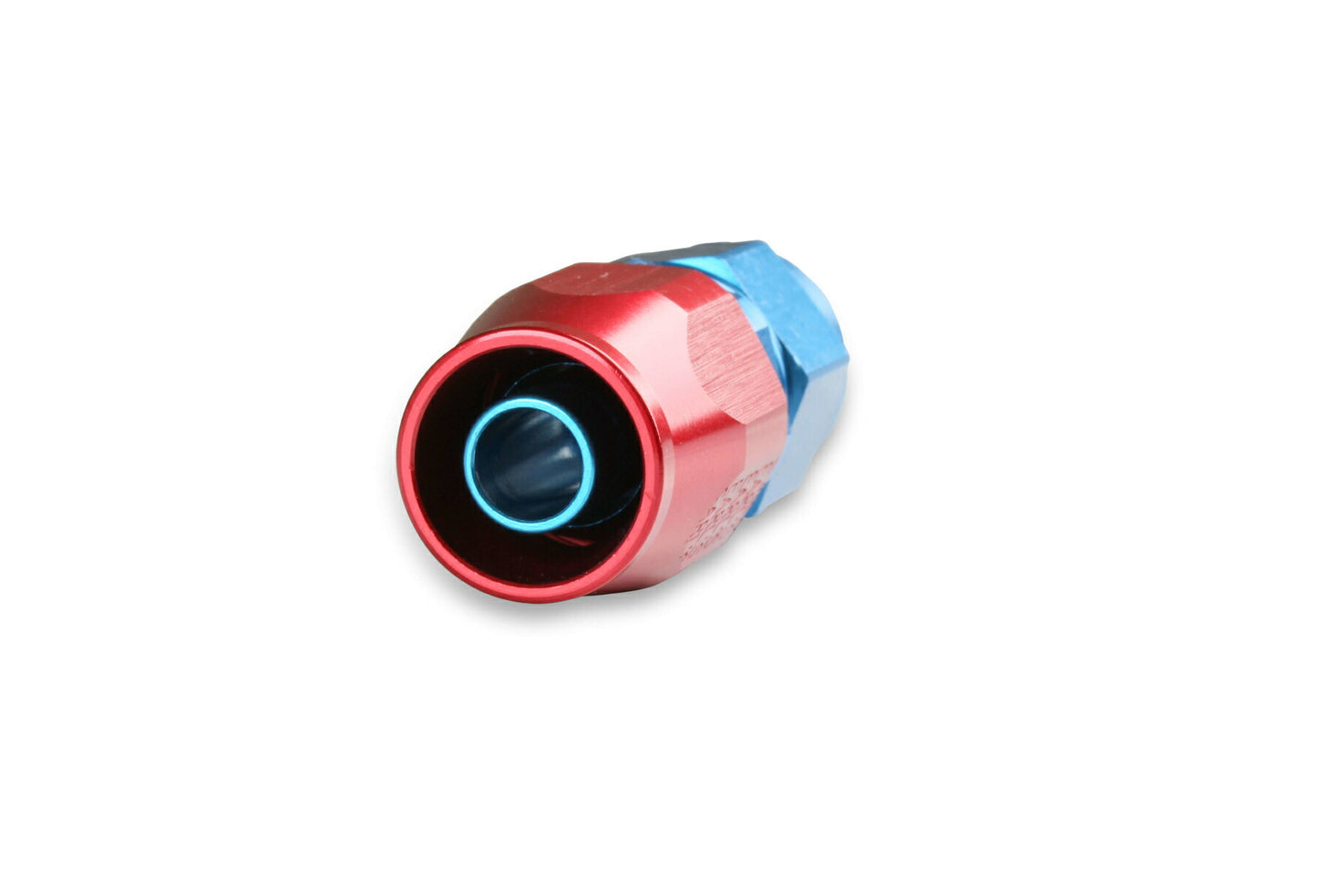 Earl's #6 Straight Blue Aluminum Fitting