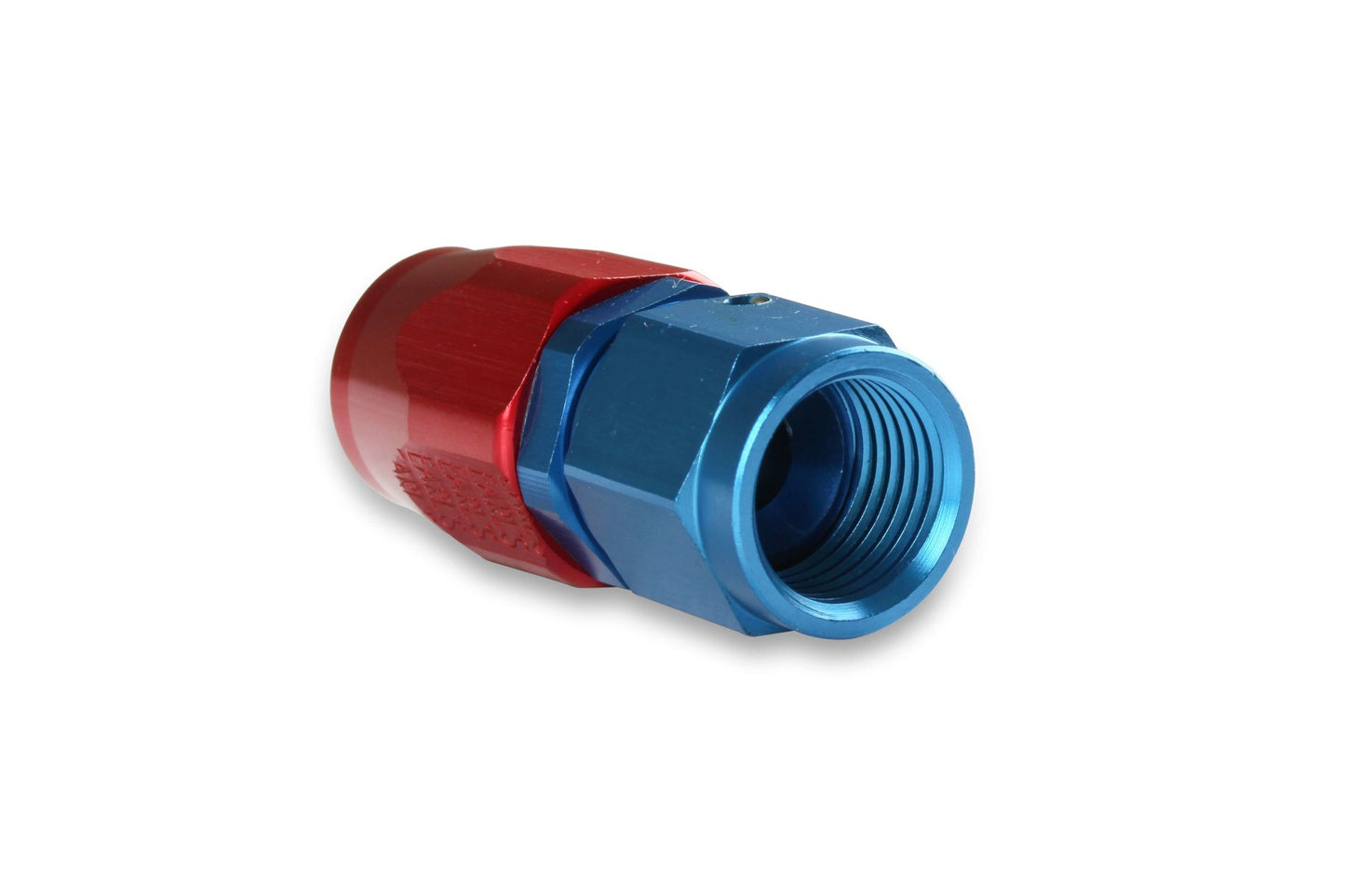 Earl's #6 Straight Blue Aluminum Fitting