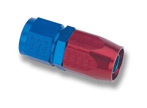 Earl's #8 Straight Blue Anodized Aluminum Fitting