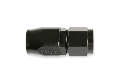Earl's #8 Straight Fitting, Black (Aluminum)