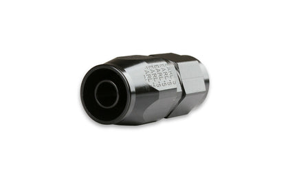 Earl's #8 Straight Fitting, Black (Aluminum)