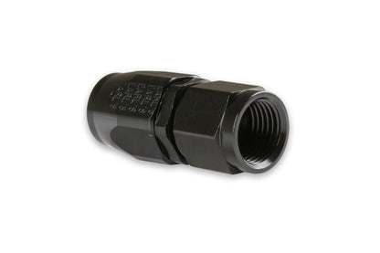 Earl's #8 Straight Fitting, Black (Aluminum)
