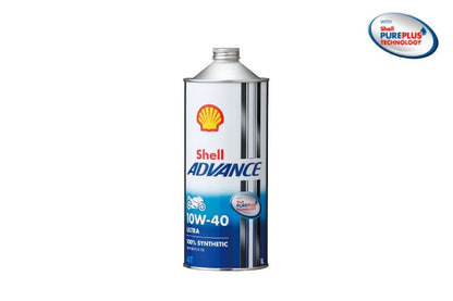 Shell ADVANCE 4T ULTRA 10W-40 1L 半化学合成油 1本