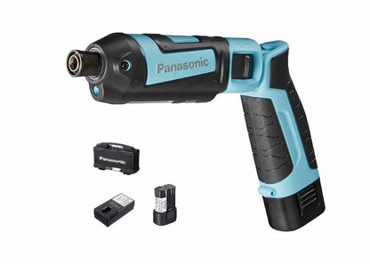 充電スティックインパクトドライバーセット 7.2V 235×146×44mm 青 ブルー