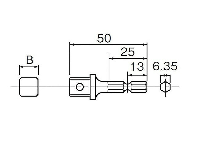ソケットアダプター 9.5MM ボール付