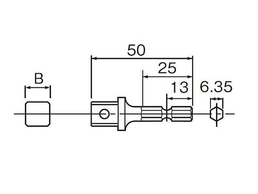 ソケットアダプター 9.5MM ボール付