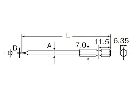ドライバー ビット (-) 3.0X75