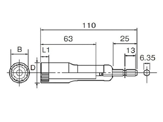 ヘグザゴンソケット 深穴タイプ 8MM