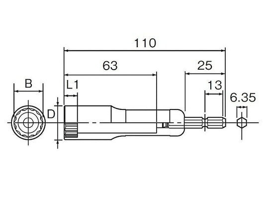 ヘグザゴンソケット 深穴タイプ 12MM