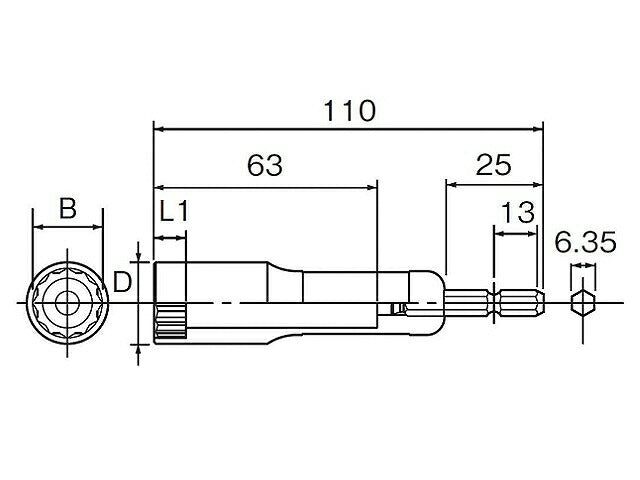 ヘグザゴンソケット 深穴タイプ 14MM