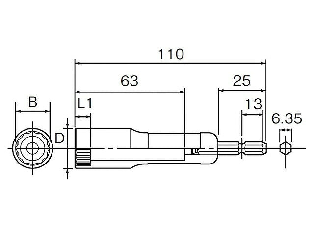 ヘグザゴンソケット 深穴タイプ 21MM