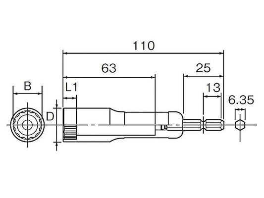 ヘグザゴンソケット 深穴タイプ 21MM