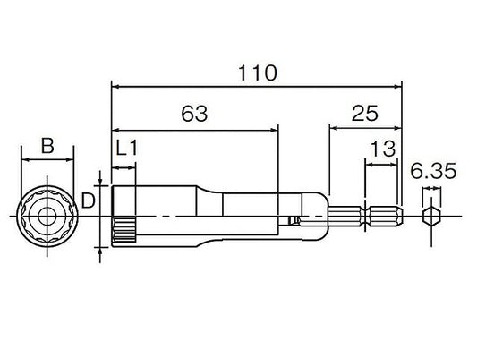 ヘグザゴンソケット 深穴タイプ 24MM