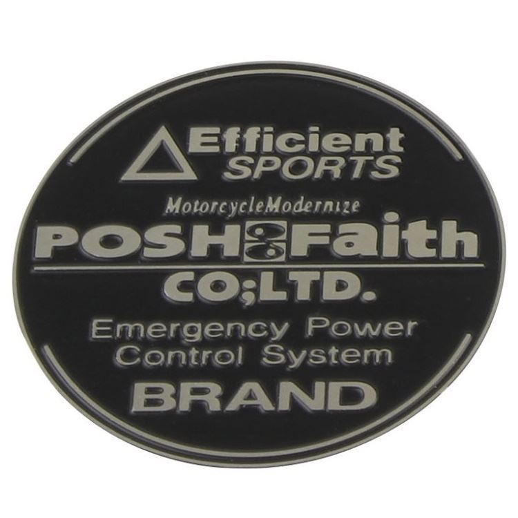 Efficient sports 丸バッチ ブラック