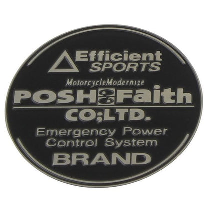 Efficient sports 丸バッチ ブラック