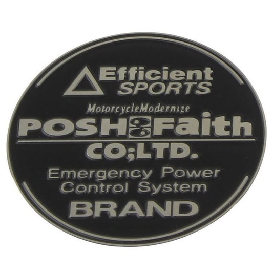 Efficient sports 丸バッチ ブラック