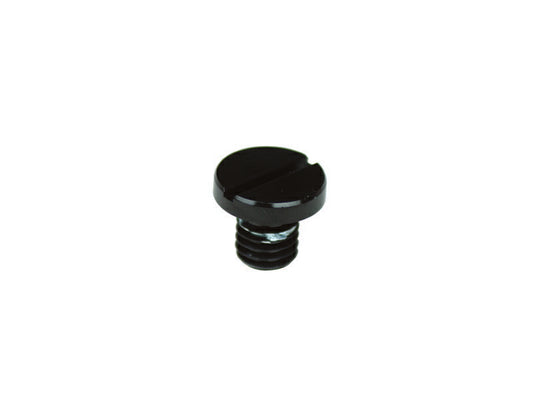 Aluminum Colored Mirror Hole Cover Cap M8 Reverse Thread, Black, 1 pc. Universal
