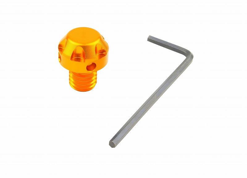 Nasa-Type Mirror Hole Cap, Gold, M8/Reverse Thread