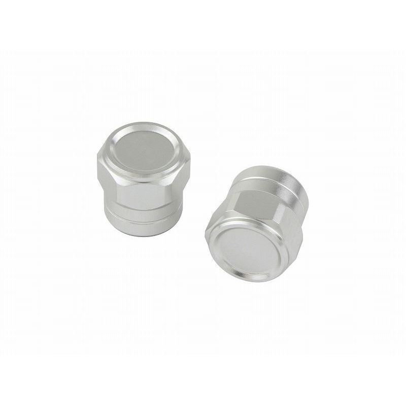 フルビレットエアーバルブキャップ シルバー 左右セット