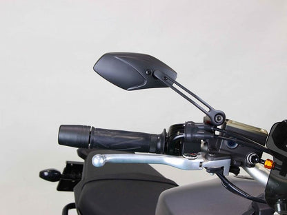 Flat Low Mirror, Black, M10-P1.25, Lance Type 2/Left Side