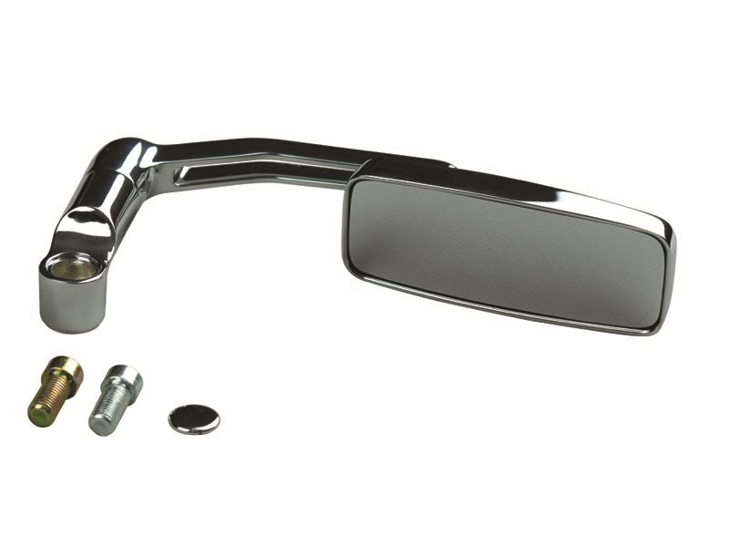 Flat Low Mirror, Black, M10-P1.25, Square Type/Universal Left/Right