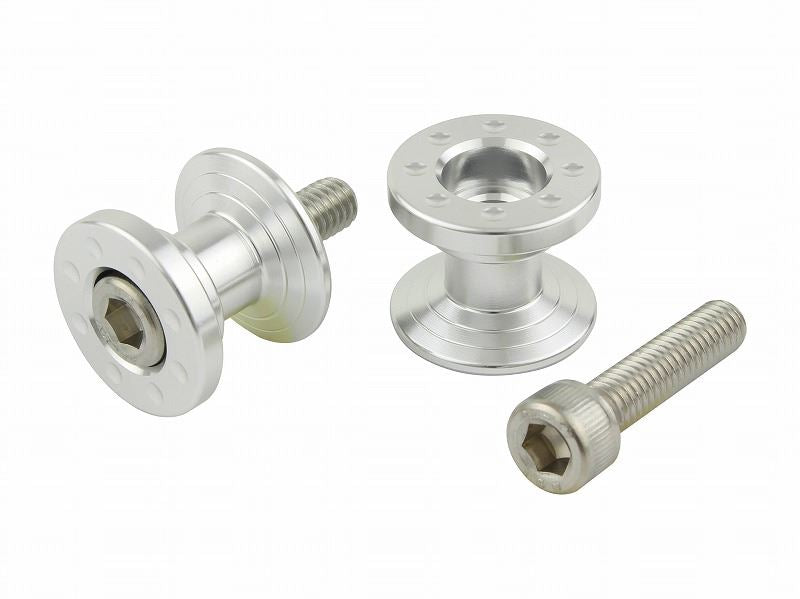 Aluminum Touring Cargo Hooks, Silver, M6, Short, 2 pcs.