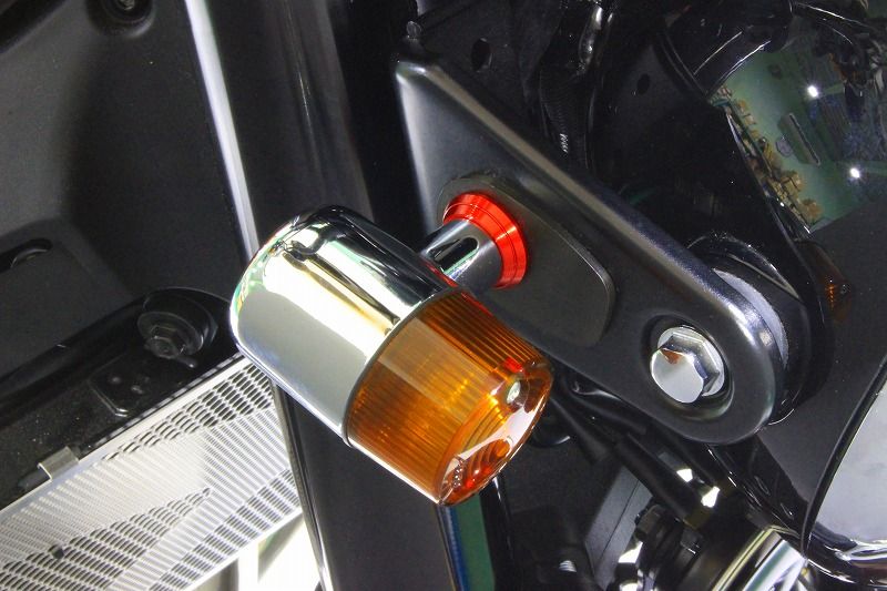 アルミテーパーウインカーベース M10-T5 パープル M10用