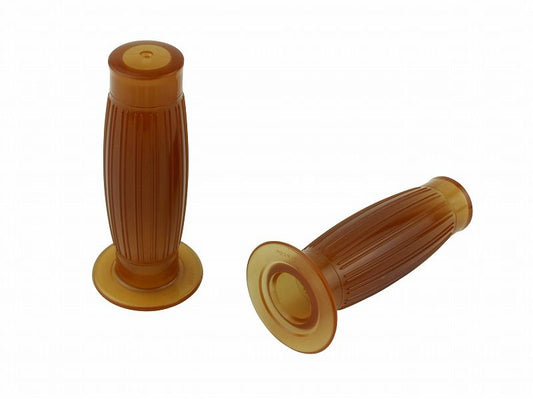 Barrel Grips, Closed End, Amber Rubber