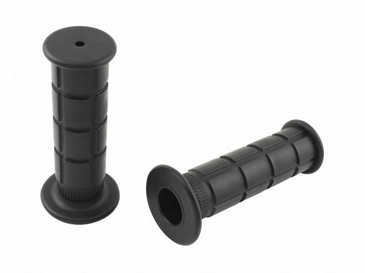 Cross-cut grips Non-through type Black Handle grips