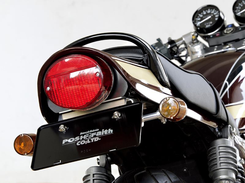 Z2タイプテールランプフェンダーレスキット ダークレッド LED ゼファー750/RS