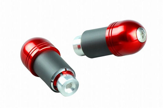 アルミバーエンドキャップ レッド 汎用