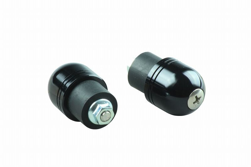Aluminum Bar End Caps, Black M5 for Kawasaki
