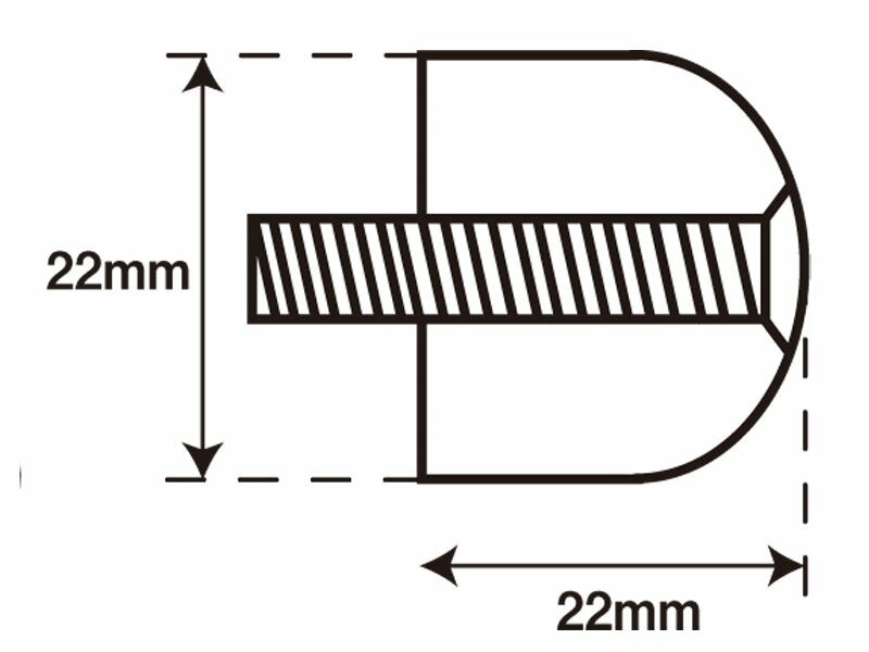 Aluminum Bar End Caps, Black M5 for Kawasaki