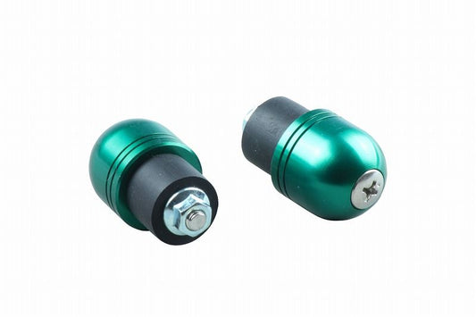 アルミバーエンドキャップ ダークグリーン M5 カワサキ用