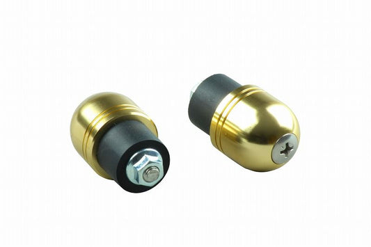 アルミバーエンドキャップ シャンパンゴールド M5 カワサキ用