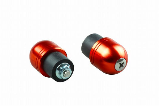 アルミバーエンドキャップ ディープオレンジ M5 カワサキ用