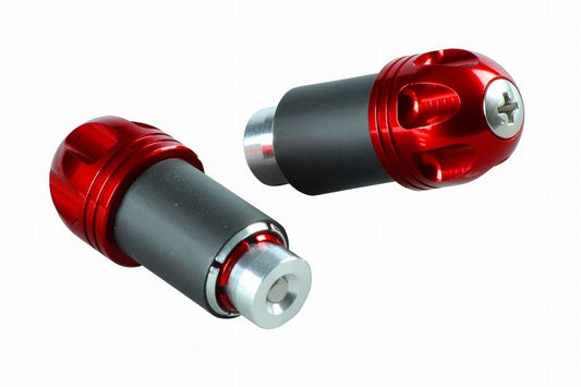 NASAタイプアルミバーエンド レッド 汎用 ハンドル用