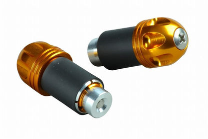 NASAタイプアルミバーエンド ゴールド 汎用 ハンドル用