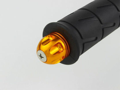 NASAタイプアルミバーエンド ゴールド 汎用 ハンドル用