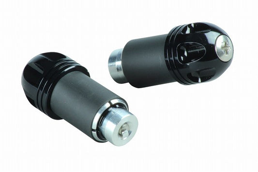 NASAタイプアルミバーエンド ブラック 汎用 ハンドル用