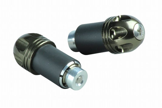 NASAタイプアルミバーエンド チタン 汎用 ハンドル用